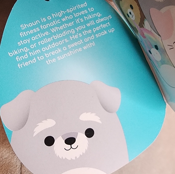 SHAUN 🐶 Gray Schnauzer Original Squishmallow by Kelly Toy ☆》NWT《☆ - Picture 6 of 8